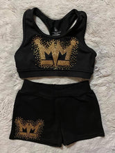 Load image into Gallery viewer, MODEL MAVENS RHINESTONE SPORTS BRA SET
