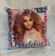 Load image into Gallery viewer, custom sequin photo pillow case

